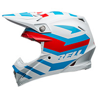 Bell Moto-9s Flex Banshee Helmet White Red