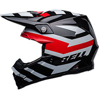 Casco Bell Moto-9S Flex Banshee negro rojo - 2