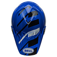 Bell Moto-9S フレックス バンシー ヘルメット ブルー ホワイト - 4
