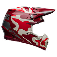 Bell Moto-9S Flex Ferrandis Mechant rot silber - 3