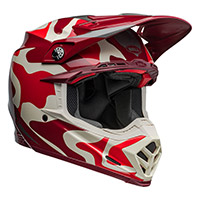 Bell Moto-9s Flex Ferrandis Mechant Rosso Argento