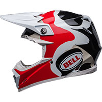 Bell Moto-9s Flex Hello Cousteau Reef Bianco Rosso