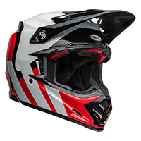 Bell Moto-9S Flex Hello Cousteau Stripes rouge