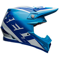 Bell Moto-9s Flex Rail Helmet Blue White - 2