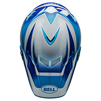Bell Moto-9S フレックス レール ヘルメット ブルー ホワイト - 4