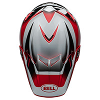 Casco Bell Moto-9S Flex Rail rojo blanco - 4