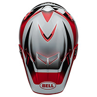 Casque Bell Moto-9S Flex Rail rouge blanc - 4