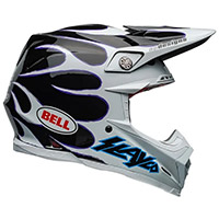 Bell Moto-9s Flex Slayco 24 Helmet White Black - 4
