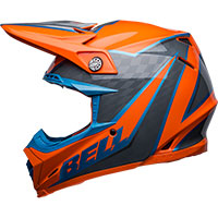 Casco Bell Moto-9S Flex Sprite naranja gris - 2