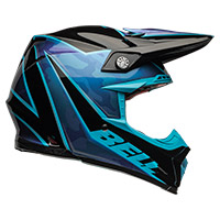 Casque Bell Moto-9s Flex Sprite Noir Bleu