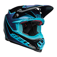 Casque Bell Moto-9S Flex Sprite noir bleu