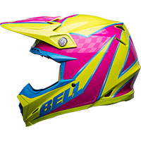 Casque Bell Moto-9s Flex Sprite Jaune Magenta