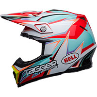 Casque Bell Moto-9S Flex Tagger Edge blanc aqua - 2