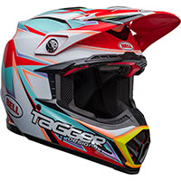 ベル Moto-9S フレックス タガー エッジ ヘルメット ホワイト アクア
