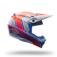 Bell Mx-10 Mips Speedway Helmet White Blue - img 2
