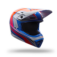 Bell Mx-10 Mips Speedway Helmet White Blue