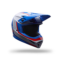 Bell MX-10 Mips Youth Spiral Helmet blue red