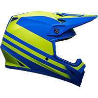 Casco Bell Mx 9 Mips Disrupt classic azul amarillo - 4