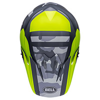 Bell MX-9 Mips Alter Ego ヘルメット イエロー マット カモフラージュ - 4