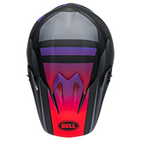Bell MX-9 Mips Alter Ego ヘルメット ブラック マット レッド - 4