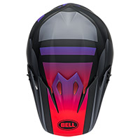 Casco Bell Mx-9 Mips Alter Ego negro opaco rojo - 4