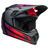 Casco Bell Mx-9 Mips Alter Ego nero opaco rosso