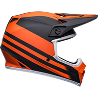 Casco Bell Mx 9 Mips Disrupt negro opaco naranja - 4