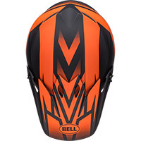 Casco Bell Mx 9 Mips Disrupt negro opaco naranja - 5