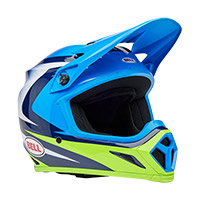 Casco Bell Mx-9 Mips Ece6 Jackal Blu Giallo