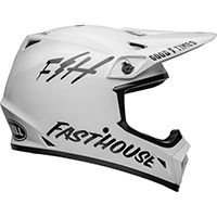 Casco Bell Mx 9 Mips Fasthouse Bianco Nero - 4