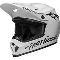 Casco Bell Mx 9 Mips Fasthouse Bianco Nero - 2