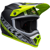 Casco Bell Mx 9 Mips Offset Nero Opaco Giallo