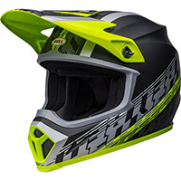 Casco Bell Mx 9 Mips Offset negro opaco amarillo