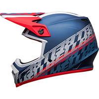 Bell Mx 9 Mips Offset Helm metallic blau weiß - 3