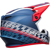 Casque Bell Mx 9 Mips Offset metallic bleu blanc - 4