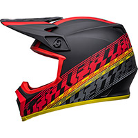 Casco Bell Mx 9 Mips Offset negro opaco rojo - 3