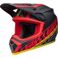 Casco Bell Mx 9 Mips Offset negro opaco rojo - 2