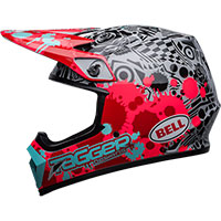 Bell Mx 9 Mips Tagger Splatter Helmet Bright Red - 3