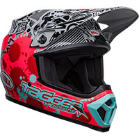 Casco Bell Mx 9 Mips Tagger Splatter bright rosso