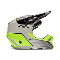 Fox V1 Collect Helmet Gray Yellow