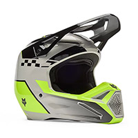 Fox V1 Collect Helmet Gray Yellow