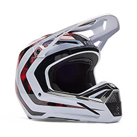 Casco Fox V1 Kairos Bianco Rosso