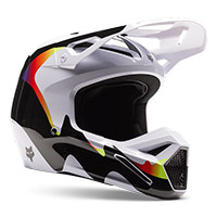 Fox V1 Kozmik Helmet Black White
