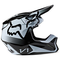 Fox V1 Leed Helmet Black White