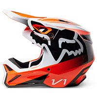 Fox V1 Leed Helmet Orange Fluo