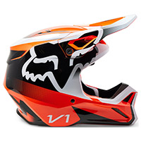 Fox V1 Leed Helm orange fluo - 3