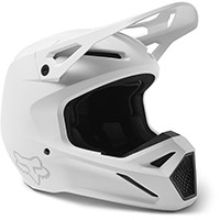 Fox V1 Solid Helmet White Matt
