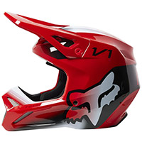 Casco Fox V1 Toxsyk rojo fluo - 2