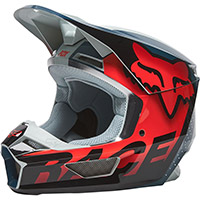 Fox V1 Trice Helmet Grey Orange