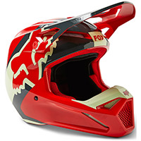 Fox V1 Xpozr Helm rot fluo